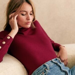 Sezane Paulo Jumper in Garnett